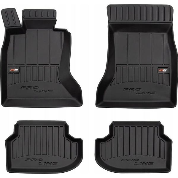 Tappetini In Gomma Bmw Serie 5 F10 F11 2013-2017 Incavo 3D-image