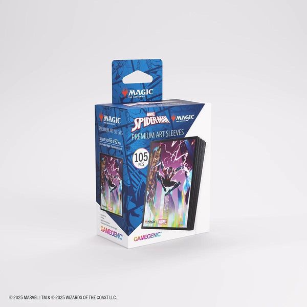 Magic The Gathering Marvel's Spider-Man Premium Art Sleeves Spider-Man Miles Morales-image