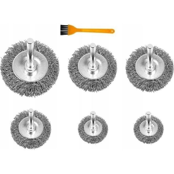Set Di Spazzole Metalliche Bisanti Da 7 Pezzi Per Trapani-image