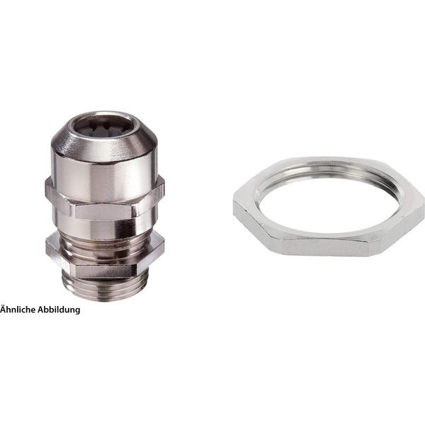 59911901K Raccordo A Vite Wiska Con Controdado Pg16X1,41 Incl. O-Ring Ottone (Cuzn) Nichelato Lunghezza Filetto 6,0Mm --image