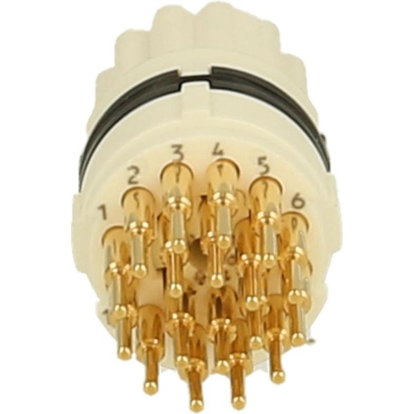 7001988108 Hummel M16 Contatto Singolo A Saldare Presa A Saldare, Numero Di Poli 18 Pin 24V, 3A, Colore Bianco - 1 Pezzo-image