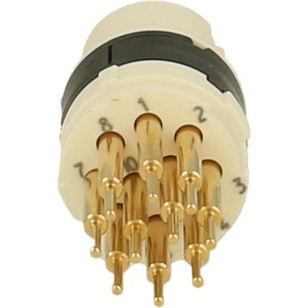 7001910108 Hummel M16 Contatto Singolo A Saldare Presa A Saldare, Numero Di Poli 10-Poli 160V, 8A, Colore Bianco - 1 Pezzo-image