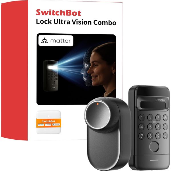 Switchbot Ultra Vision Bundle, Nero, Riconoscimento Facciale, Nfc, Tastiera-image