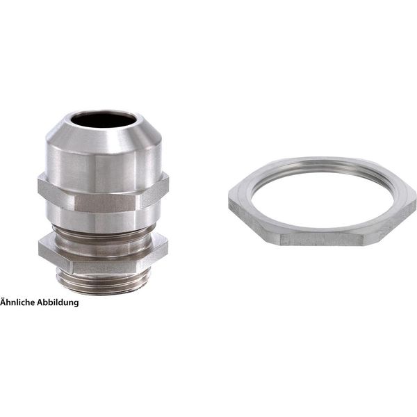 59911380K Wiska Raccordo A Vite In Acciaio Inox Con Controdado M40X1,5 Incl. O-Ring In Acciaio Inox (1.4305) Lunghezza Filettatura 8,0Mm --image