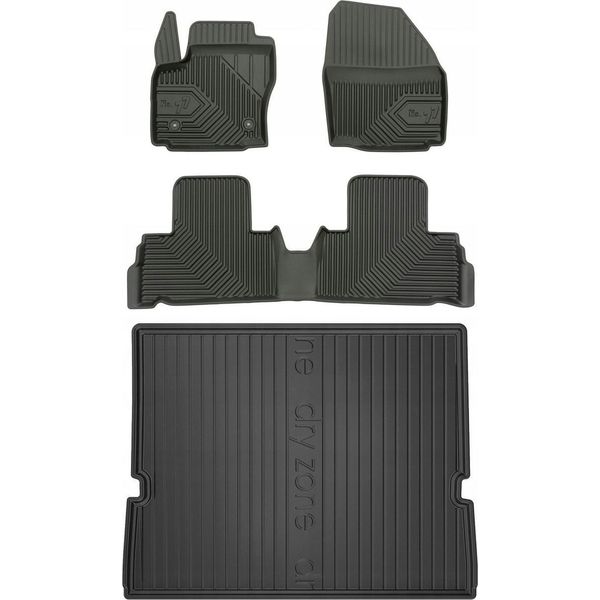 Set 77 Tappetini E Tappetini Per Pavimento Ford Galaxy Mk2 2006-2015 7 Posti Con-image