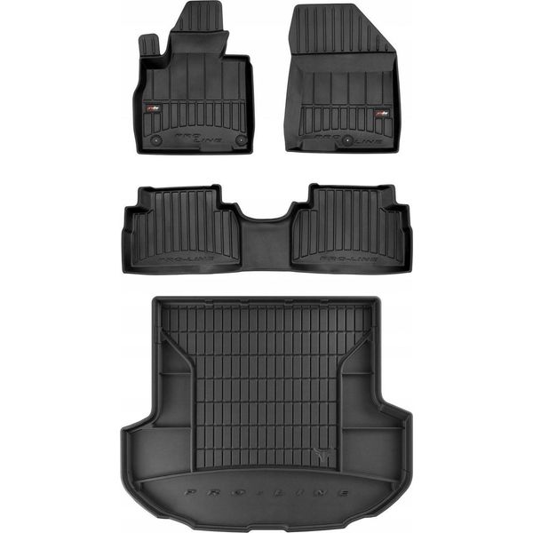 Set Tappetini In Gomma 3D Hyundai Santa Fe 4 Dal 2018--image