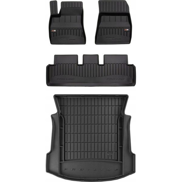Set Tappetini In Gomma 3D Tesla Model 3 Sedan Dal 2017- G Tb-image