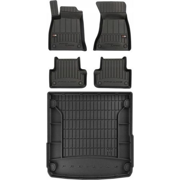 Tappetini In Gomma E Tappetini 3D Set Audi A4 B9 Estate 2015--image