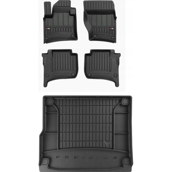 Set Tappetini In Gomma 3D Vw Touareg 2 R-Line 2010-2018-image