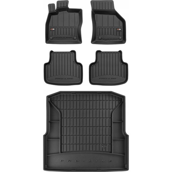 Set Tappetini In Gomma 3D Skoda Octavia 3 Estate 2012-2019 Sw-image