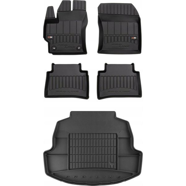 Tappetini In Gomma 3D Set E Tappetini Toyota Corolla Xii E21 Berlina Dal 2019--image