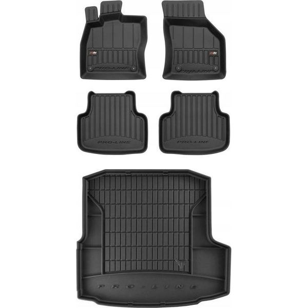 Set Tappetini In Gomma 3D Skoda Octavia 3 Lb 2012-2017-image