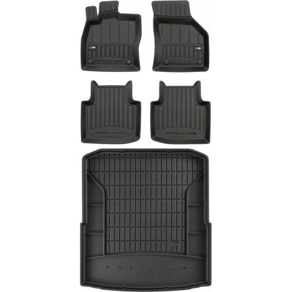 Set Tappetini In Gomma 3D Skoda Superb 3 Lb 2015-2023-image