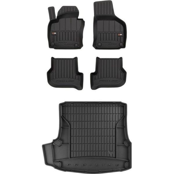 Set Tappetini In Gomma 3D Skoda Octavia 2 Hb 2004-2013-image