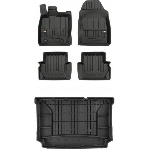 Tappetini In Gomma 3D Set E Tappetini Ford Fiesta Mk8 2017-2022-image