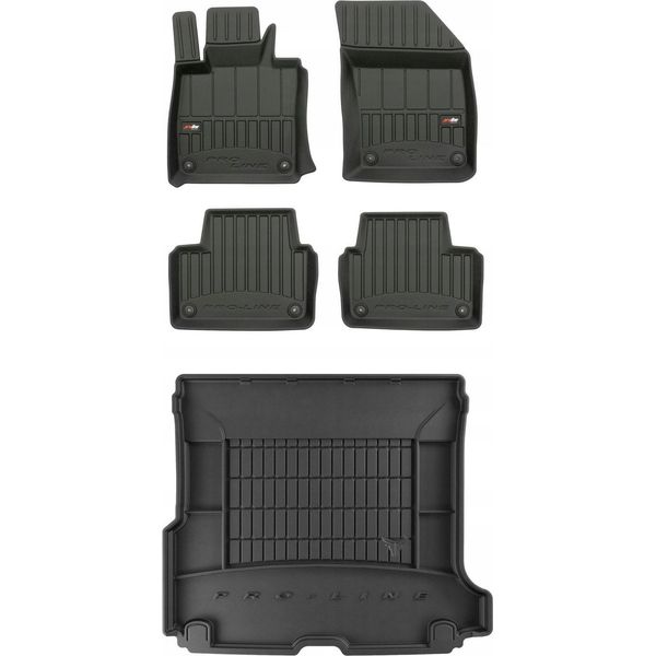 Set Tappetini In Gomma 3D Volvo V60 2 Da 2018--image