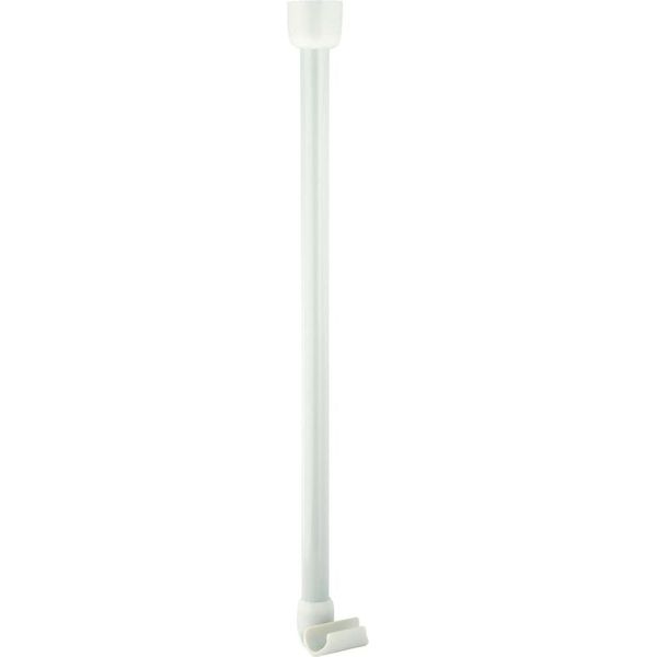 Supporto Per Binario Per Tenda Doccia Supporto Per Soffitto Da 25 Mm Supporto Per Soffitto Cromo/Bianco-image