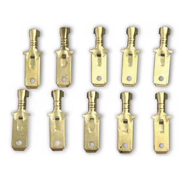 Spina Piatta, 6,3 Mm, 10 Pezzi-image
