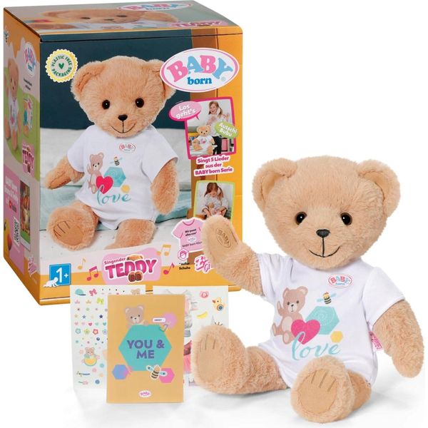 Baby Born Singing Teddy Per Bambini Dai 2 Anni In Su, Canta 5 Canzoni Della Serie-image