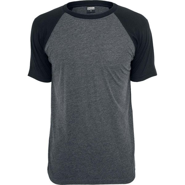 Urban Classics - Maglietta Raglan A Contrasto Color Antracite - M-image