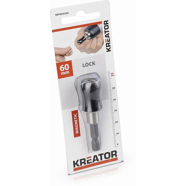 Portabit Magnetico Sistema Di Bloccaggio Esagonale Attacco Hex 1/4 Di Pollice - Portabit Magnetico 60 Mm-image