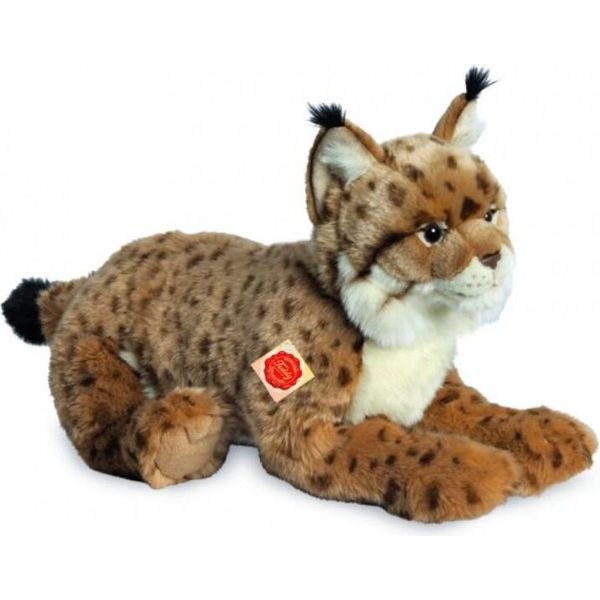 Teddy Hermann Luchs, Kuscheltier, Stofftier, PlüSchtier, Wildtier, Waldtier, Liegend, PlüSch, Braun, 45 Cm, 90467-image