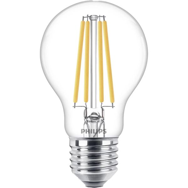 Philips Led Filamento Lampadina Forma A60 10,5W = 100W E27 Chiaro 1521Lm Bianco Neutro 4000K-image
