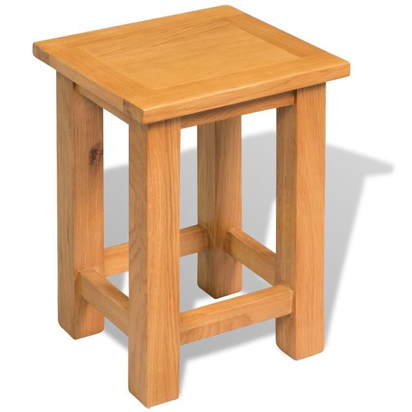 Vidaxl Tavolini 2 Pezzi 27X24X37 Cm In Legno Massiccio Di Quercia-image