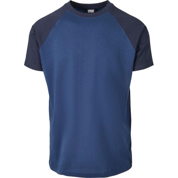 PáNské TričKo Urban Classics Raglan Contrast Tee Darkblue/Midnightnavy - M-image