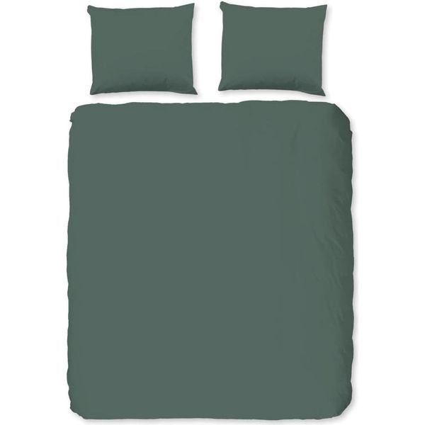 Set Di Biancheria Da Letto Good Morning Tinta Unita 200X200/220 Cm Verde Oliva-image