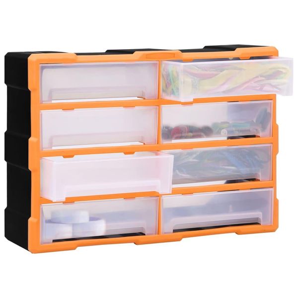 Vidaxl Organizzatore Multi-Cassetto 8 Cassetti Grandi 52X16X37 Cm-image
