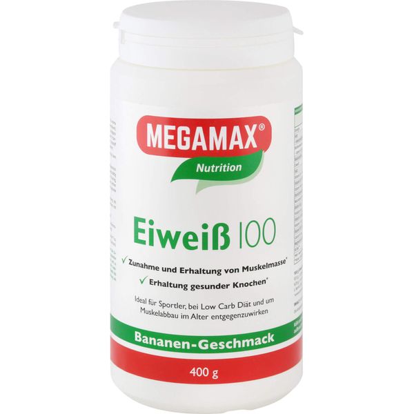 Megamax Nutrition Proteine 100 In Polvere Gusto Banana, 400 G Polvere-image