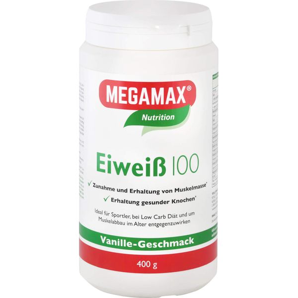 Megamax Nutrition Proteine 100 In Polvere Gusto Vaniglia, 400 G Di Polvere-image