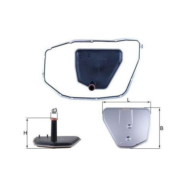 Mahle Hx 235D1 - Oe 09E321371A Filtro Idraulico, Cambio Automatico Per A8 (4E), A6 (4F), A8 (400)-image