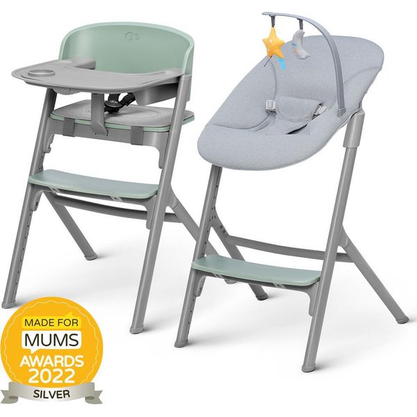 Kinderkraft Select Set Sedia Da Pranzo Livy Verde Oliva + Sdraio Calmee, Premium-image
