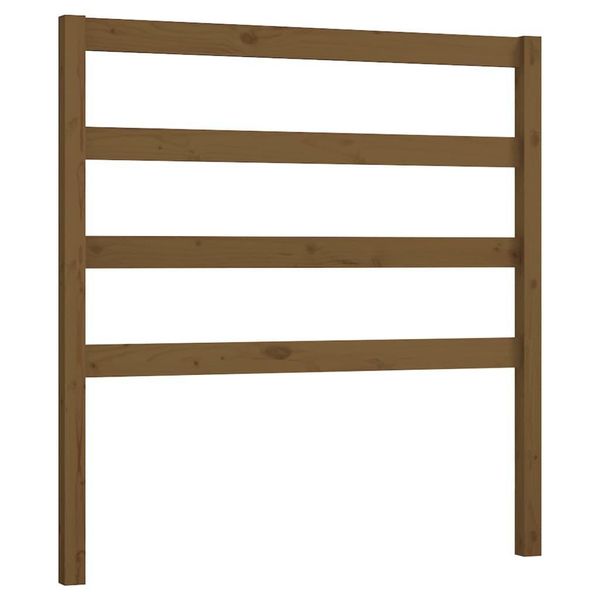Vidaxl Testiera Marrone Miele 106X4X100 Cm In Legno Di Pino Massiccio-image