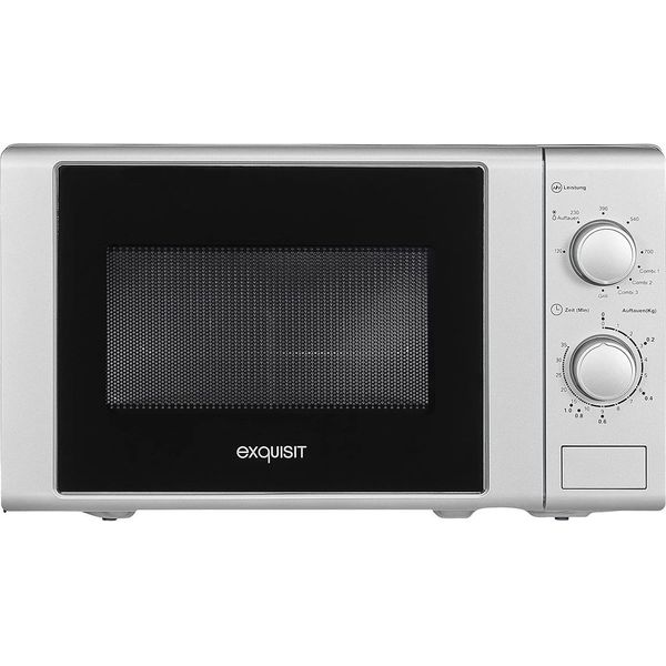 Exquisit Microonde Mw 900-030G Argento | Grill | Max. 1000 W | Camera Di Cottura 20 L-image