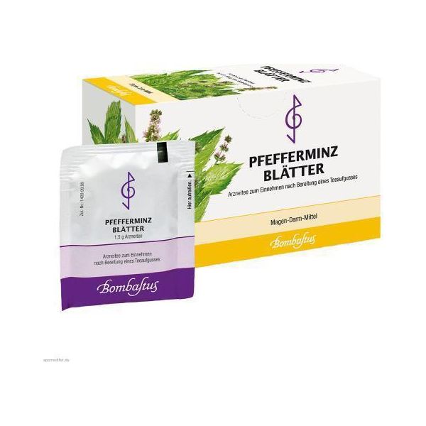 Bombastus Foglie Di Menta Piperita Tè Medicinale Rimedio Gastrointestinale, 20 Pz. Sacchetto Filtro-image