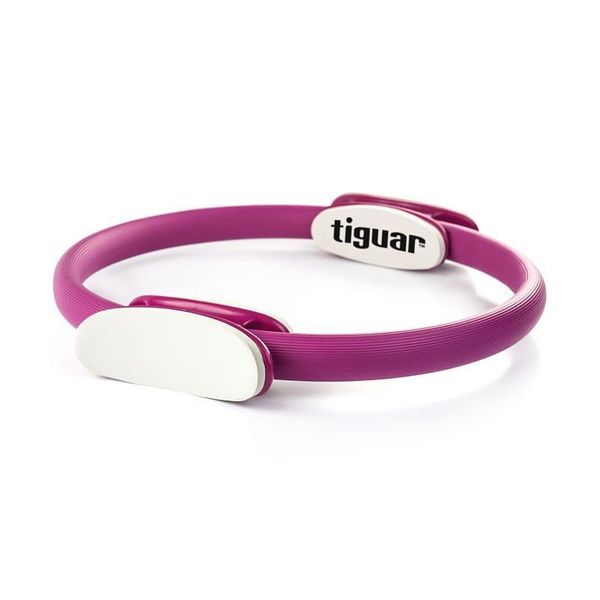 Tiguar Pilates Ring (Magic Circle) 38 Cm Viola- Anello Di Allenamento Per La Forza, La Flessibilità E L'allenamento Di Tutto Il Corpo-image