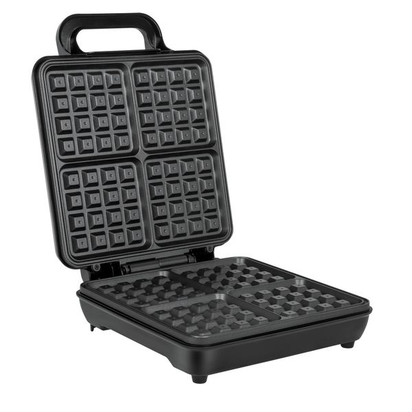 Teesa TSA3224 Piastra Per Waffle 4 Waffle 1100 W Nero, Acciaio Inox-image