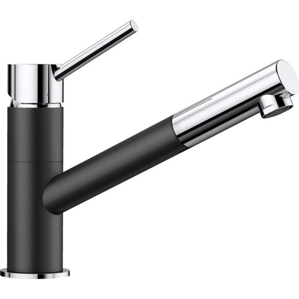 Blanco KANO-S Silgranit Aspetto Bicolore Argento Granito Nero/Cromo-image