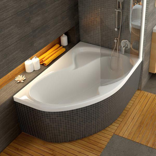 Vasca Da Bagno Angolare Ravak Rosa Ii 150X105 Cm Destra Bianco Neve CJ21000000-image