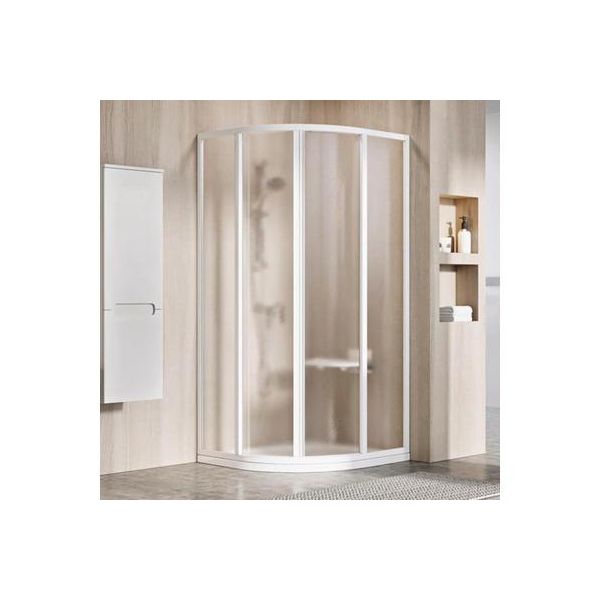 Cabina Doccia Ravak SKCP4-80 195 Doppia Porta Bianco+Grape 3114O102ZG-image