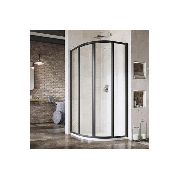 Cabina Doccia Ravak Supernova SKCP4-90 Nero+Trasparente 3117O302Z1-image