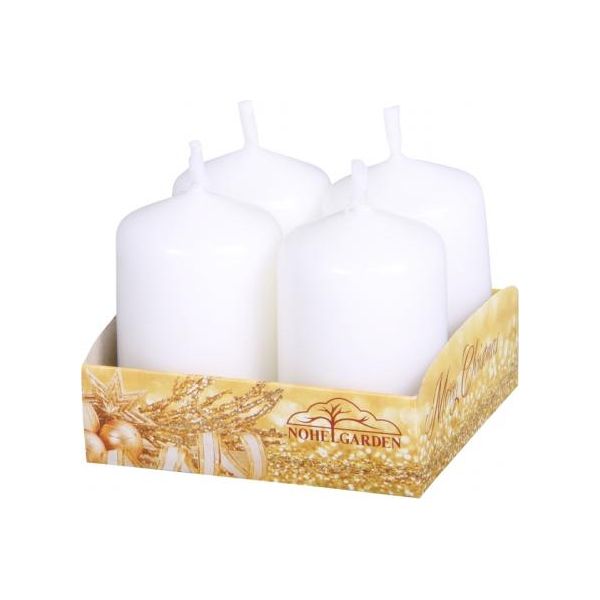 Nohel Garden Candela Dell'avvento Opaca D4X6Cm 4Pcs-image