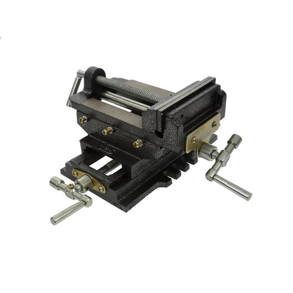 Bsd Morsa Per Trapani In Ghisa Per Impieghi Gravosi - Morsa Per Macchine A 2 Assi, Morsa A Slitta Trasversale 125Mm (5") - 12Kg"-image