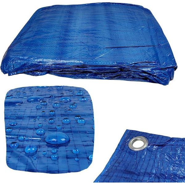 Telone Bsd - Telone Impermeabile, Telone In Tessuto, Telone Protettivo - Leggero - Blu - 50G/M? - 5X8M-image