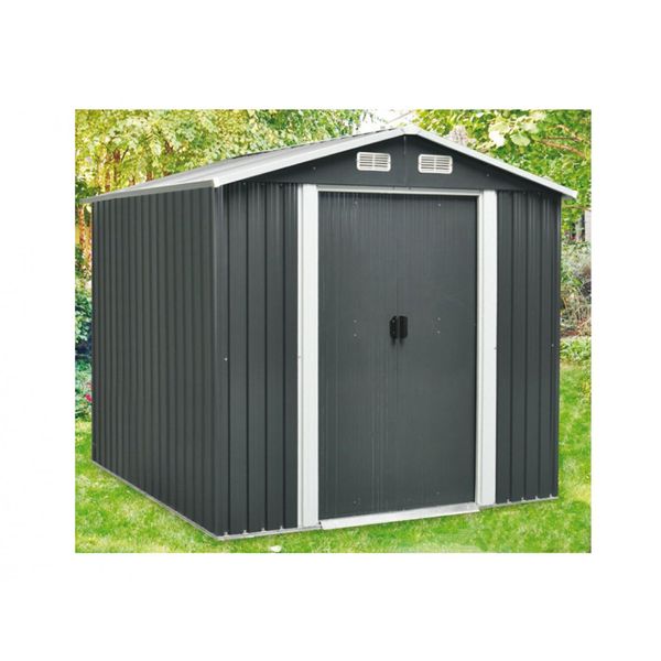 Nohel Garden Casetta Da Giardino Stanley Iv Antracite 5,6M2 2,38X2,36X2,06Cm-image