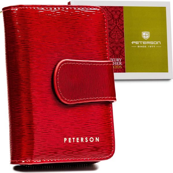 Peterson Portafoglio Donna In Pelle Streagni Rosso Taglia Unica-image