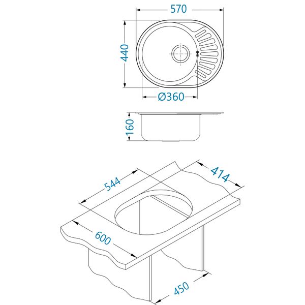 Alveus Cz Ciklo 10 Decor 570X440X160 Mm-image
